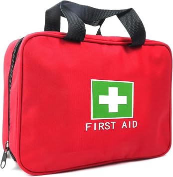 Red First Aid Bag Empty Travel Rescue Pouch Medical Bags First Responder Storage Compact Survival Medicine Emergency Bag