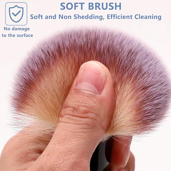 3 Pack Exquisite Microfiber Duster Brushes, Feather Duster,Car Interior Cleaning Brush - Cleaning Tool Efficient Dust Removal for Car Interior, Computers, Keyboards, Photo Frames, Digital Devices