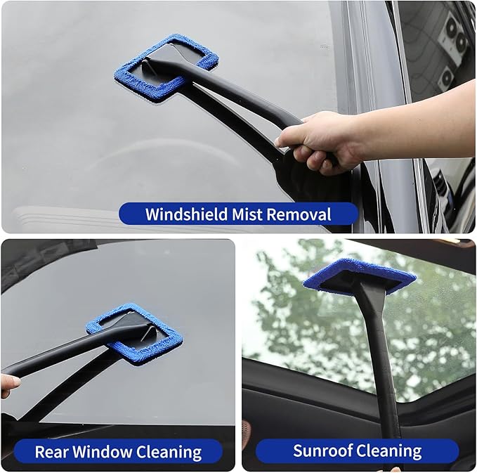 Qydipclin 34Pcs Car Detailing Kit, Car Detailing Brush Set, Car Wash Cleaning Kit, Car Detailing Brushes, Professional Car Care Kit for Interior Exterior Wheels, Blue
