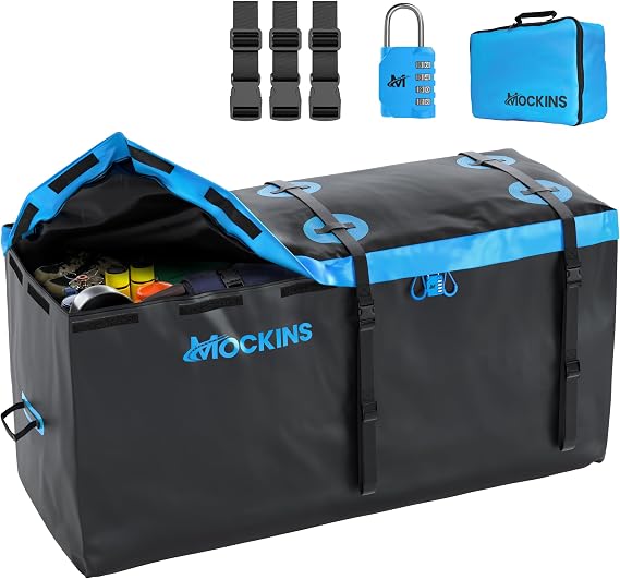 Mockins 25 Cu Ft Heavy Duty Waterproof Cargo Bag for Hitch Carrier & Truck
