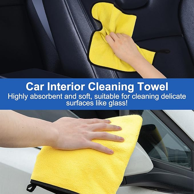 Car Interior Duster Detailing Brush Set Cleaning Gel Kit, Soft Microfiber Towels Dash Vent Dusting Car Slime Putty Detailing Brushes Accessories Tools for Car Decoration Auto Truck SUV RV