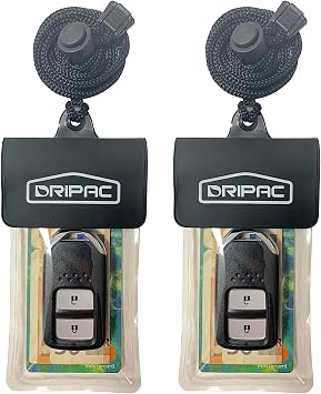 DRIPAC Waterproof Car Key FOB Case Bag Dry Holder Pouch For ID Badge Cash