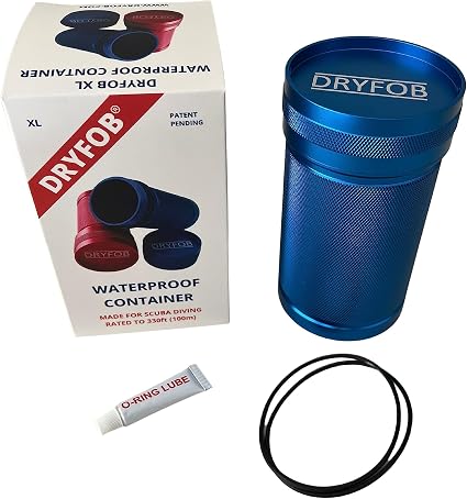 Waterproof PLB or Car Key Container Scuba Rated to 1,200ft (365m)