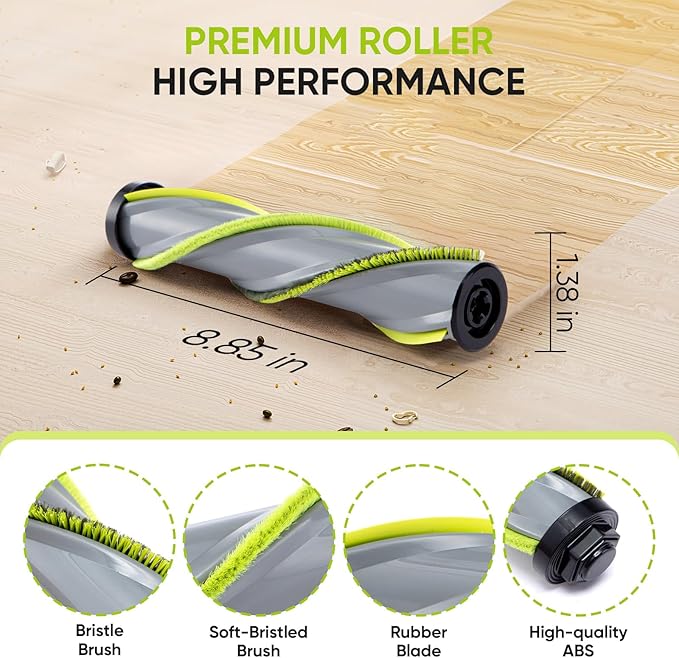 2Pack Replacement Brush Roll Compatible with Bissell Cleanview XR 200W/ Cleanview XR Pet 300W/ Powerlifter Turbo Cordless Stick Vacuum Cleaner 3789U, 3789X, 3789, 3797V, 3797W, 3797