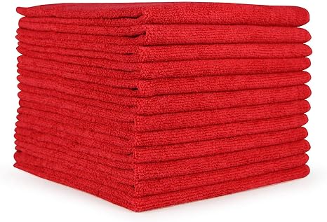 Arkwright Microfiber Cleaning Cloths - (Pack of 12) Lint & Streak-Free Drying Wash Towels, 320 GSM Super Absorbent & Qui