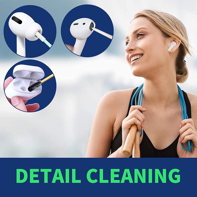 Phone Cleaning Kit, Phone Screen Cleaner, Cleaning Kit for iPhone Cell Phone Airpod, Cleaner Kit for iPhone Speaker Charging Port Cleaning Tool, Electronics Cleaning kit for Laptop USB C Lightning