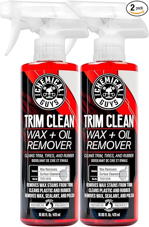 Chemical Guys, Trim Clean Wax & Oil Remover for Trim & Plastic, 16 oz, 2 Pk