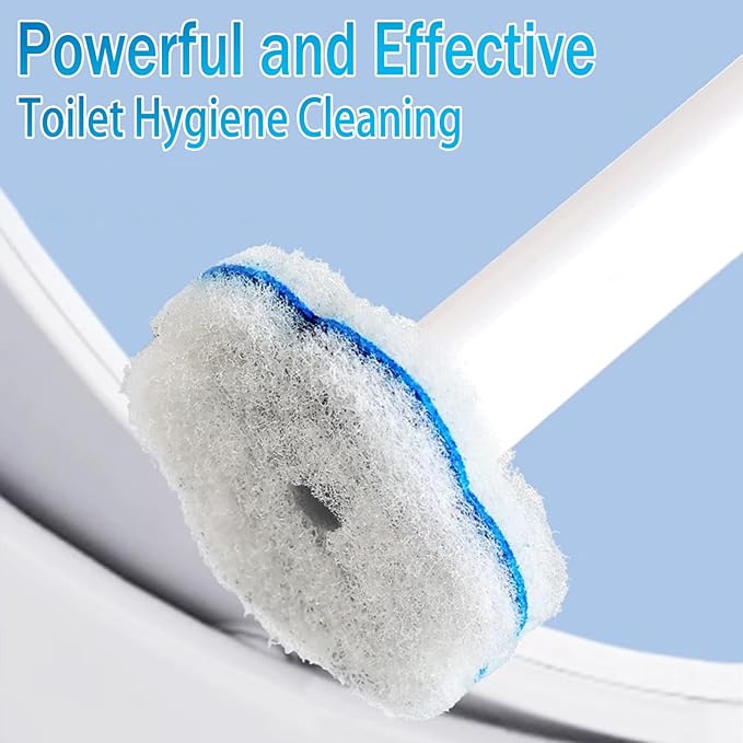 80 PCS Toilet Wand Cleaner Refills，Toilet Bowl Brush Refills Disposable Toilet Cleaning System Replacement Heads Cleaner Pads for Bathtub Wash Basin (Only Refills，Only Fits Ucaimao) - White