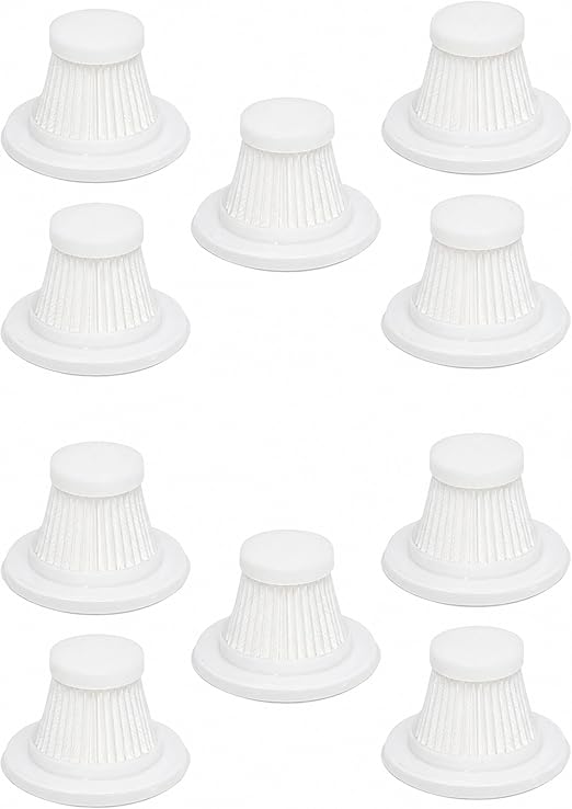 PUREBURG Replacement Filter Compatible with KMM LT-117C Handheld Car Vacuum Cleaner 9000Pa,10-Pack Washable HEPA Filter 
