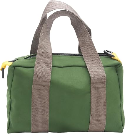 BLIRITEL 18 Inch Wide Mouth Tool Bag, Heavy Duty Canvas Tool Storage Bag, Large Capacity Handbag, Multi-function Tool Or