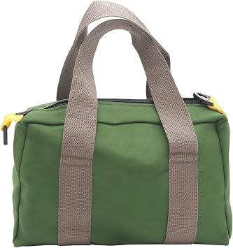 BLIRITEL 18 Inch Wide Mouth Tool Bag, Heavy Duty Canvas Tool Storage Bag, Large Capacity Handbag, Multi-function Tool Or