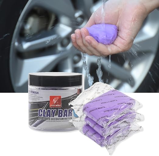 3 Pack Magic Clay Bar Kit Premium Car Clay Bars for Auto Detailing Cleaning No Scratch Cleaner, Purple