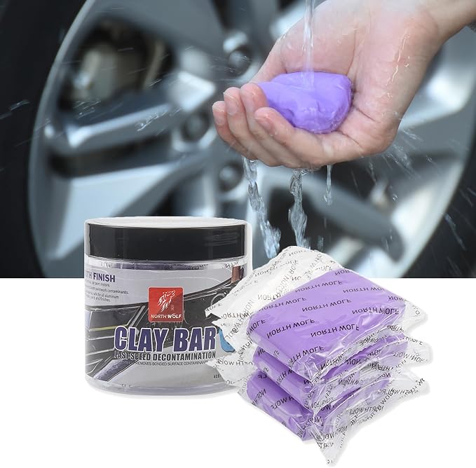 3 Pack Magic Clay Bar Kit Premium Car Clay Bars for Auto Detailing Cleaning No Scratch Cleaner, Purple