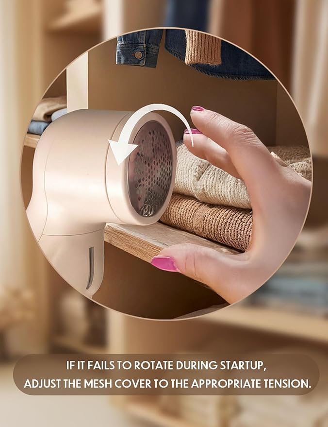 Cute Cat Paw Fabric Shaver, 3-Speed Lint Remover for Clothes, Sweaters, Couches, 2 Extra Blades for Effective Fuzz and Bobble Remove Pilling on All Fabrics and Furniture