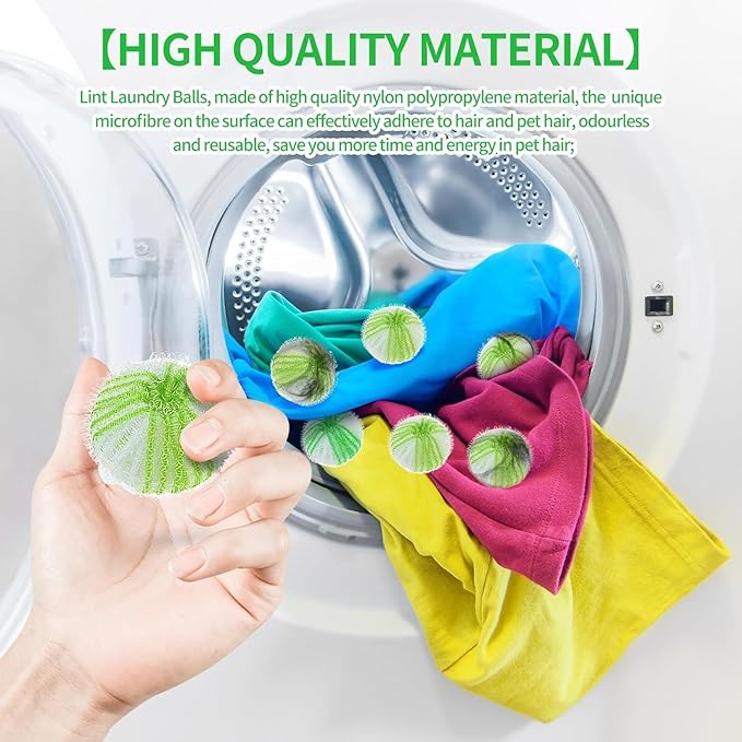 Reusable Washing Machine Lint Balls - Ideal for Removing Hair, Lint, and Dust from Laundry