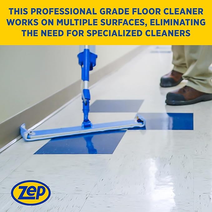 Zep Spray Mop Refill & Floor Cleaner – Streak-Free Shine for Hard Floors – 1 Gallon E-Z Fill Sprayer 2-Pack – Bundle
