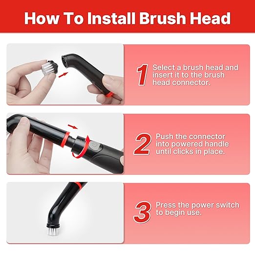 Shop-Vac Electric Spin Scrubber with 2000RPM Motor, 90Min Long Runtime with 5 Replaceable Head, LED Display and IPX6 Waterproof, Cordless Electric Scrubber for Cleaning Grout, Tile, Bathroom, Kitchen