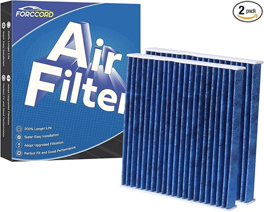 2-PACK HEPA Cabin Air Filter Fits for Toyota Camry/Corolla/4Runner Sienna Tundra RAV4 Lexus RX350 Activated CF10285 Carbon Cabin Filter Replacement Accessories