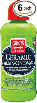 Griot’s Garage Ceramic All-In-One Wax for Car Waxing, Trucks, and RVs, Ideal for Defect Removal and Paint Protection, 10895, 16 Fl Oz (Pack of 6) - Cleanova