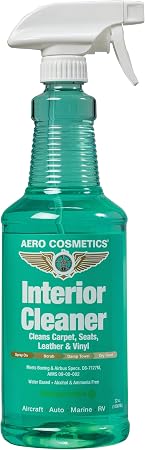 Aero Cosmetics Interior Cleaner, Carpet Cleaner, Seat Cleaner, Fabric Cleaner, 32 Fl oz. Aircraft Quality for Car, RV, &