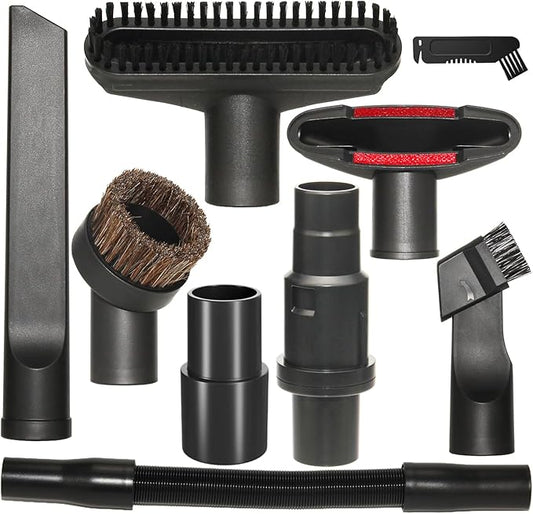 Vacuum Attachments Compatible with Shark Corded Vacuums, Navigator NV350 NV360 Rotator NV501 Rocket HV300 Stratos, 1 1/4" Accessories with Extension Hose Adapters (Car Detailing Kit)
