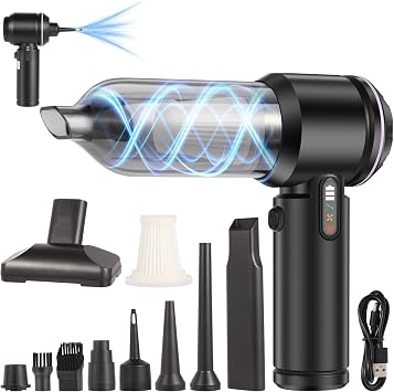 Portable Handheld car Vacuum Cleaner, 16000PA Vacuum Suction, Equipped with Two high-Efficiency Filters, Used for Cleani