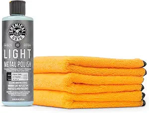 Chemical Guys SPI_404_16 Light Metal Polish (Works on Chrome, Stainless Steel, Aluminum & More), 16 fl oz + Chemical Guy