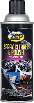 Zep Spray Cleaner and Polish - 14 oz - (Pack of 1) - 1049168 - Detailer in a Can, Cleans Dirt, Road Contaminants, Bugs a