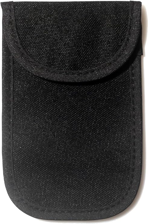 DQL Faraday Bag for Car Keys, Signal Blocking Pouch with Upgraded Shielding Fabric, Soft fabric pocket-sized Anti-Theft 