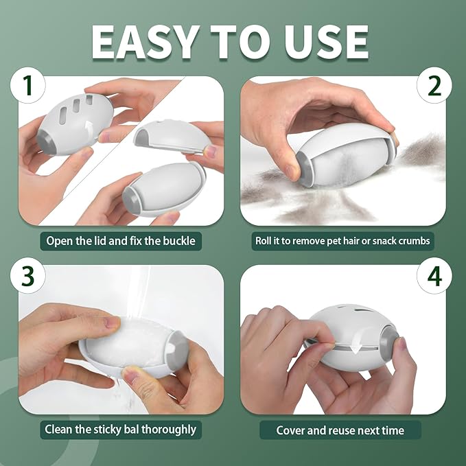 Reusable Lint Roller for Pet Hair Extra Sticky, Portable Home Travel Washable Lint Roller ，Gainsboro-WhiteSmoke，2.559in*3.94in