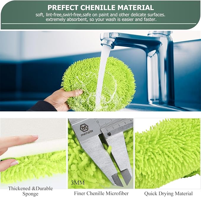 Wall Cleaner, Wall Cleaner Mop Green Mop for Walls Max 66’’ Wall Mop with Long Handle, Ceiling Dust Mop with 15°Labor-Saving Extension Pole, Green Wall Cleaner with Long Handle, Wall Washing Mop