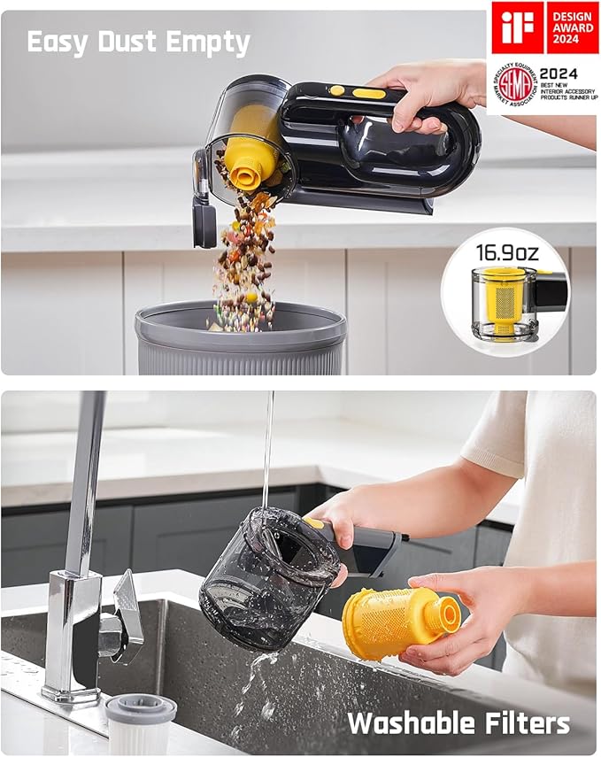 Fanttik Fold V10 APEX Pivot Cordless Car Vacuum, 17000Pa Handheld Vacuum Suction Power, Smart LED Display, Portable for Car Home Pet (Deluxe with Flexible Hose&Pet Brush)