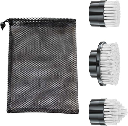 3 Pcs of Brush Heads,Replacement Brush Heads Set for Electric Spin Scrubber, Cordless Power Shower Scrubber, Cleaning Brush for Bathroom Tile Sink Floor Cleaning.