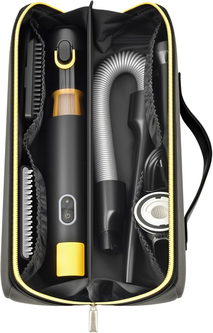 SAIKA Bag for Fanttik Slim V8/ V10 APEX Car Vacuum, Portable Mini Cordless Vacuum Storage Holder for Suction Power, Type-C Charge, Car Accessories (Case Only)