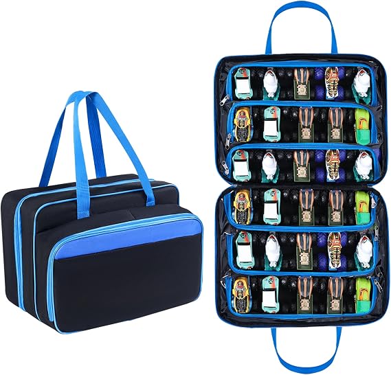 Carrying Case for 40 Monster Jam Trucks, Kids Toy Truck Storage Compatible with 40 Monster Jam Trucks, Holding for 1:64 