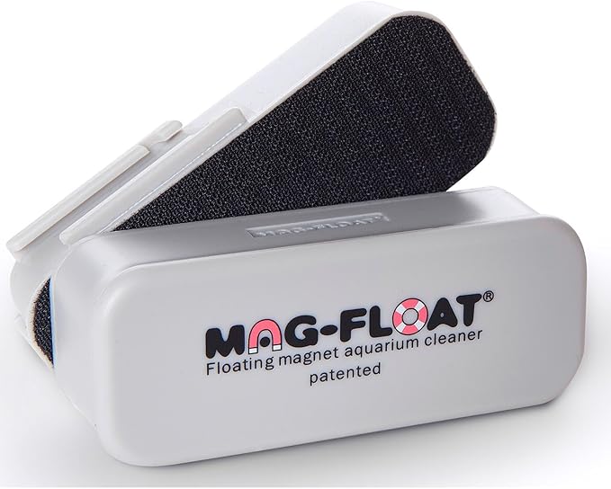 Mag-Float Medium Glass Floating Algae Scraper 125 | Magfloat Magnetic Fish Tank Cleaner | Magnet Scrubber Brush Cleaning Tool for Aquarium