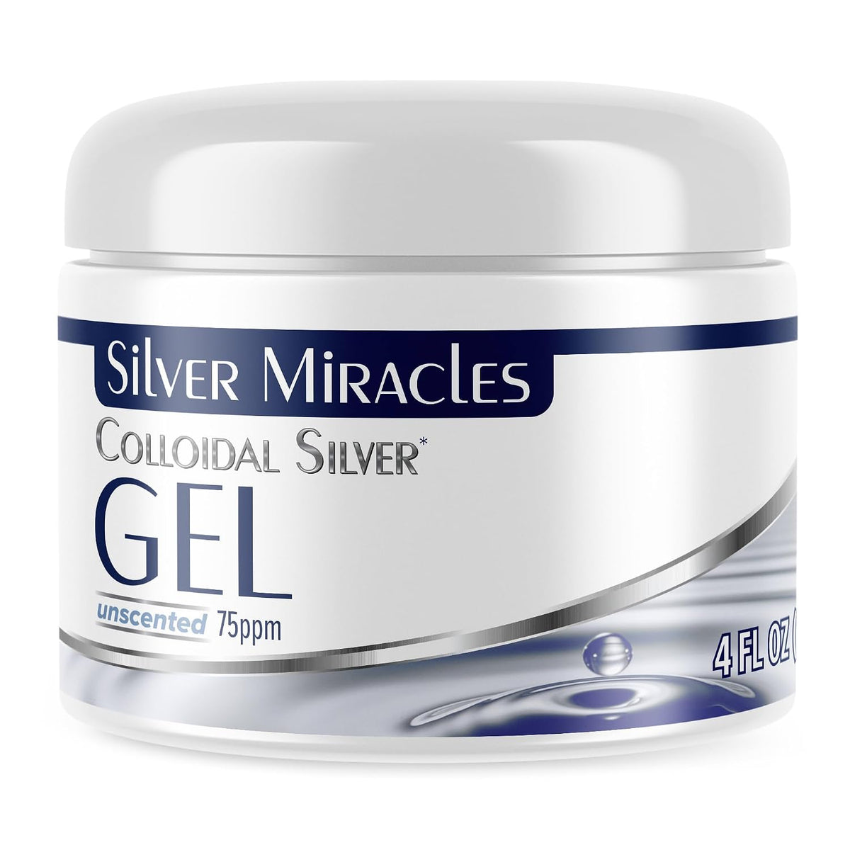 Colloidal Silver Gel - Nano Silver Gel Wound Care - Healing Ointment for Burns & Irritated Skin - for All Skin Types - 4 Oz Unscented