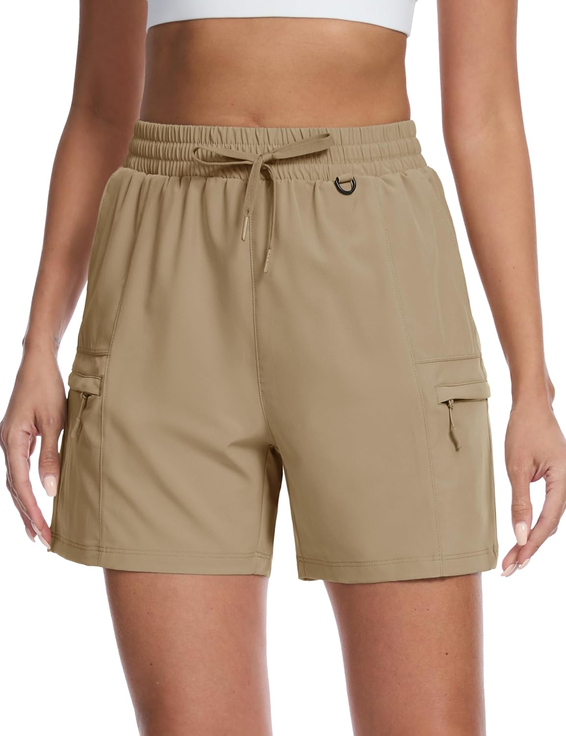 Women's Hiking Cargo Shorts with 4 Pockets Quick Dry Golf Casual