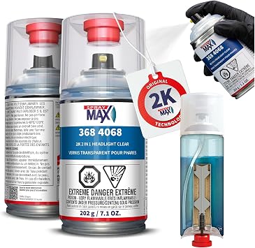 SprayMax 2K 2in1 Headlight Clear Coat | Headlight Restoration Spray
