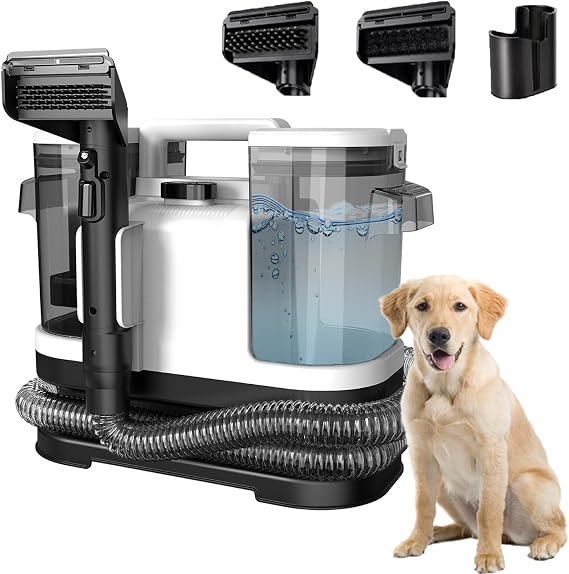 Carpet Cleaner Machine, 18Kpa Powerful Suction, Spot Cleaner & Pet Stain Remover, Self-cleaning, Large Dual Water Tank, 