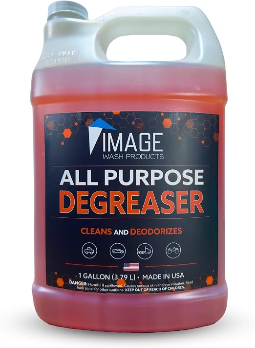 Image Wash All Purpose Foaming Degreaser Spray Heavy Duty Grease & Oil Remover for Engine Bays Tires Kitchen Counters & 