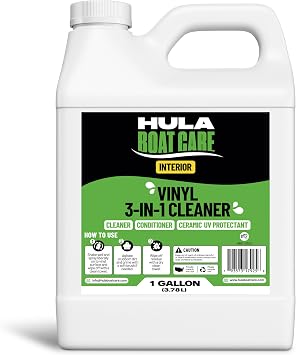Hula 3-in-1 Boat Vinyl Cleaner, Conditioner and UV Protectant, 1 Gallon — Marine Vinyl Protectant, Boat Seat Conditioner