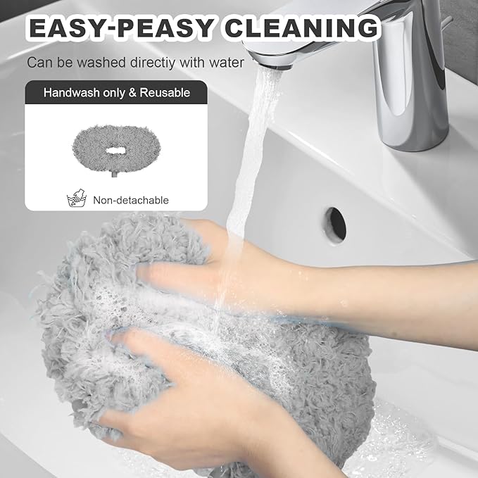 Storystore Ceiling Fan Cleaner Duster - Adjustable Duster with Extension Pole,Dusters for Cleaning Fan Blade, Walls and Cobweb (2Pcs Dusters/Grey)