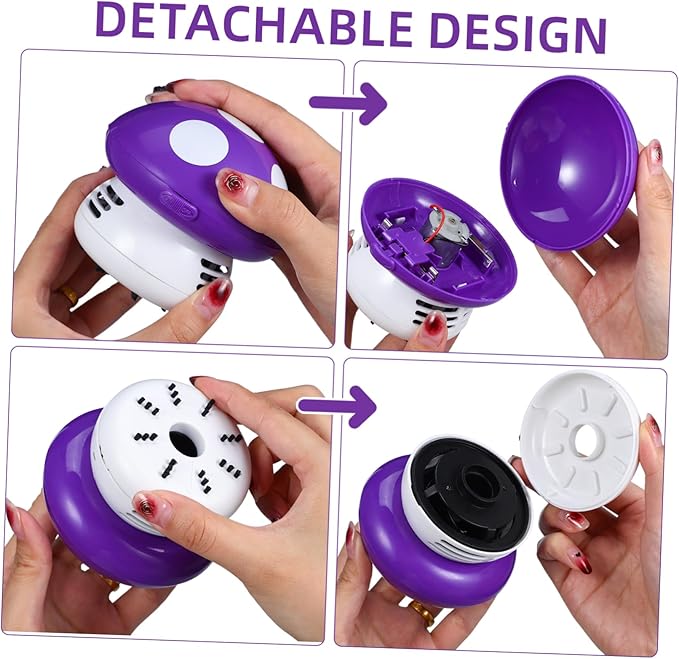 Alipis Desk Vacuum Cleaner Mini Tabletop Vacuum Portable Efficient Low Sound Ideal for Kitchen Counter and Desk Cleaning
