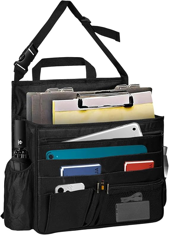Car Backseat Organizer for Kids, Hanging Front Seat Storage Organizer with 10+ Pockets, Laptop Compartment, Cup Holders 