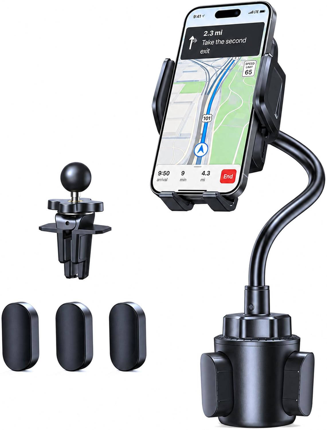 Cup Holder Phone Mount,Dual-Mode Fixation System