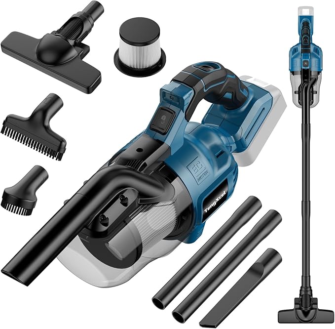 TengXcel Cordless Vacuum Cleaner for Makita 18V LXT Battery, Handheld Vacuum Cleaner for Home Car Hardwood Floor Carpet, Portable Shop Vacuum with Washable HEPA Filter(Tool Only)