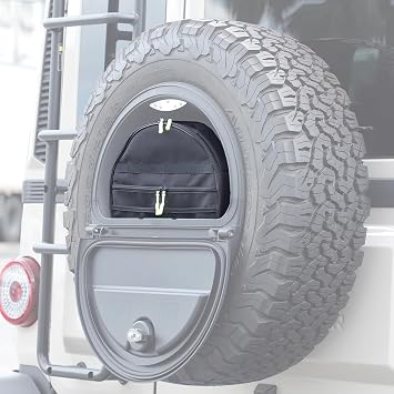 Spare Tire Storage Bag Compatible with INEOS Grenadier 2020-2025 Spare Tire Storage Slot Interior Organizer Bag Multi-Fu