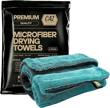 Microfiber Drying Towels – 1400 GSM, (24"×36") & (16"×24")