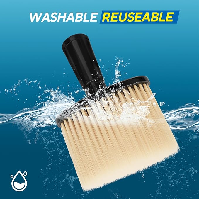 Car Interior Detailing Brush, Auto Detailing Brushes Dusting Car Accessories for Dashboard Interior, AC Vents, Leather, Keyboard, Scratch-Free